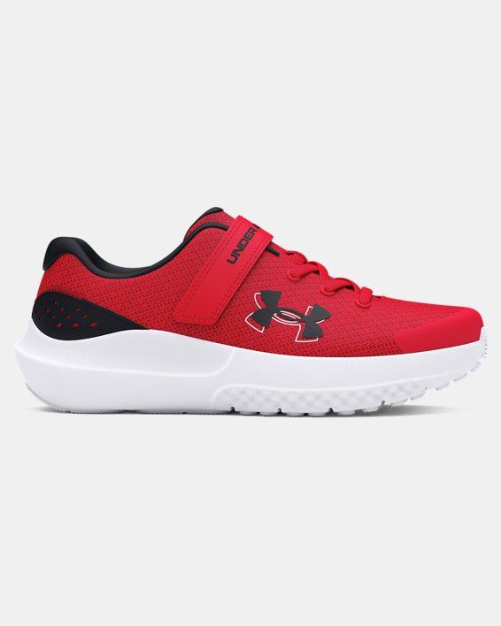 Boys' Pre-School UA Surge 4 AC Running Shoes, Red, pdpMainDesktop image number 0